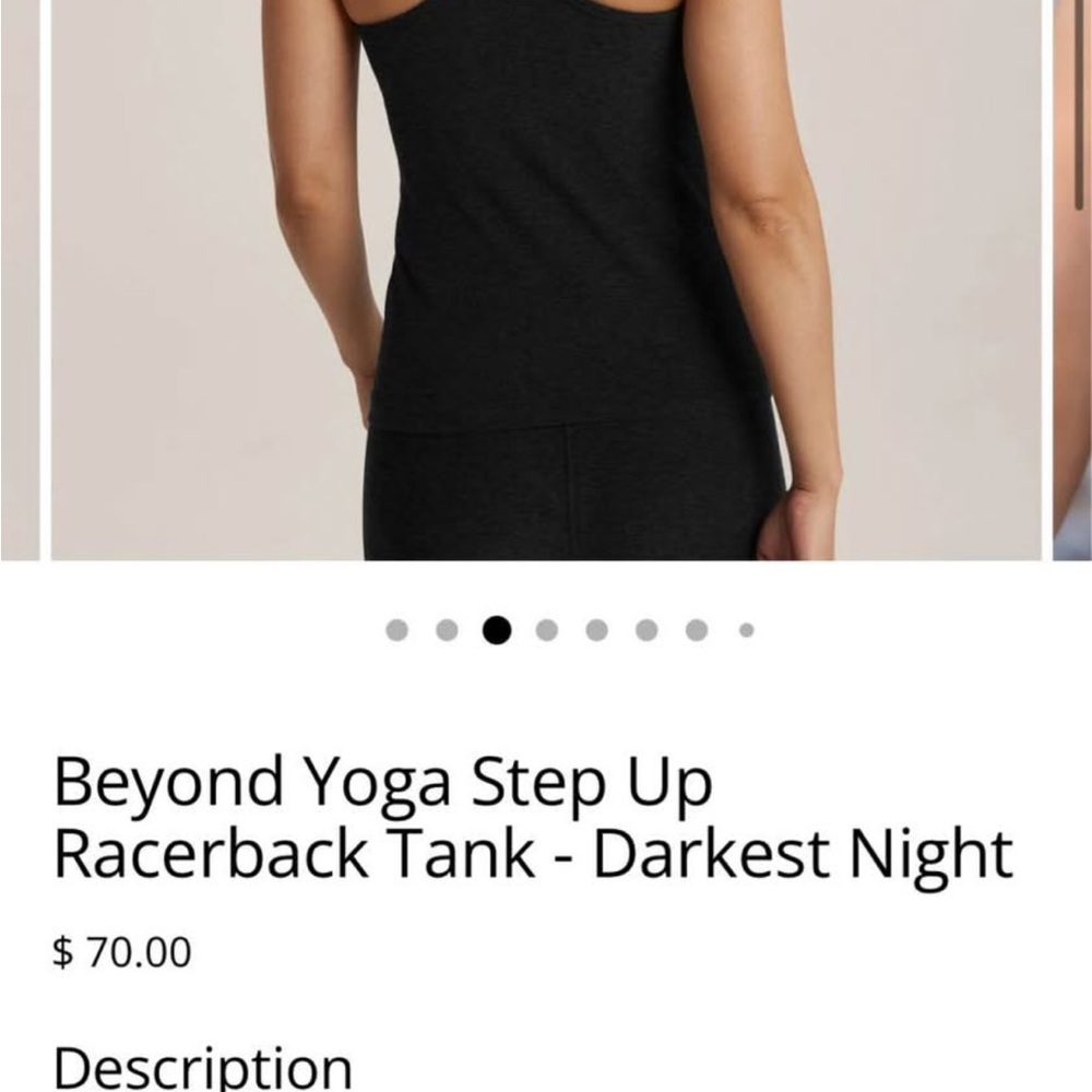 Pink Racerback Tank Top Size Medium. 
Originally $70. Worn once.
